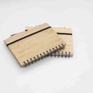 Eco Friendly Recycled Bamboo Cover Printing Laser Engraved <b>Personalised</b> Memo Wood Journal Spiral Notebook Gift - Product Image 5