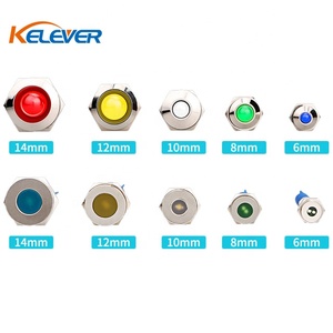 6mm 8mm 10mm 12mm 14mm IP67 không thấm nước kim loại chỉ số đèn ánh sáng - Product Image 6