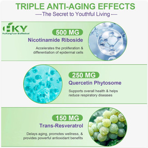 Kapsul Liposomal NAD+ Grosir, Suplemen Ekstrak Herbal Resveratrol Khusus, Kapsul Niacinamide Mononukleotida - Product Image 3