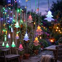 Luces LED de Cortina Directas de Fábrica, 4m, 8 Modos de Iluminación, Luces Coloridas para Ventanas, para Navidad, Bodas, Fiestas, OEM, ODM