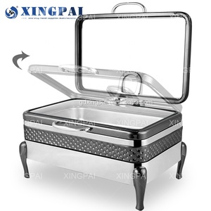 XINGPAI Fournitures de restauration <span class=keywords><strong>Dubaï</strong></span> – Plats de maintien au chaud pour buffet, en acier inoxydable, hydrauliques, 9L, pour la restauration - Product Image 4