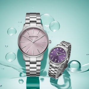 Reloj de Pulsera de Cuarzo de Acero Inoxidable con Logotipo Personalizado de Fábrica, Reloj de Lujo para Mujer, Retro, 36 mm, Resistente al Agua, con Esfera Texturizada - Product Image 1