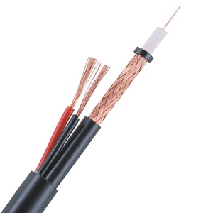 สายเคเบิล RG59+2C สำหรับ<span class=keywords><strong>กล้อง</strong></span><span class=keywords><strong>วงจรปิด</strong></span>/ระบบเคเบิลทีวี แบบมีฉนวนป้องกันสองชั้น พร้อมปลอกหุ้ม PVC/PE/LSZH - Product Image 1
