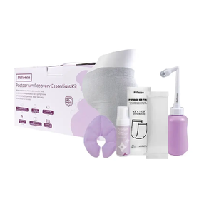 Set regalo per la gravidanza bottiglia Peri e tamponi per il ghiaccio perineali istantanei biancheria intima per la maternità usa e getta per la mamma - Product Image 1