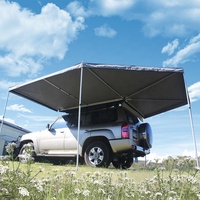 Tente de camping double couche Car Fox 270 degrés sans pieds avec parois latérales en toile, quatre saisons, une chambre et un salon, pour l'extérieur