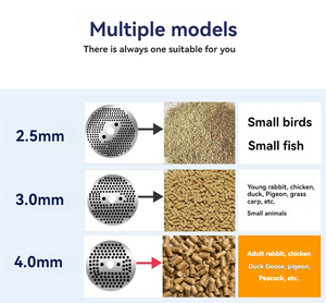 Yeni ev kullanımı pelet makinesi 70Kg saat yem kapasitesi hayvan yemi granülatör - Product Image 3