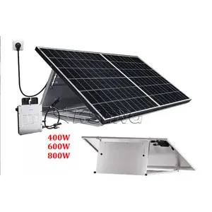 Almacén europeo balkonkraftwerk 400W 600 Watt todo en un sistema de energía solar Plug and Play para balcón doméstico