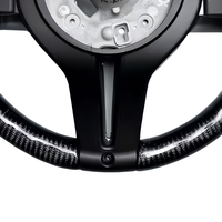 Volant de direction en fibre de carbone modifié, accessoires de voiture pour BMW F30 F32 F10 F20 F07 F01 E46 E60 E90, volant en cuir