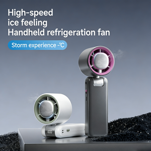 Hot Sale High-Speed Turbine <b>Handheld</b> <b>Fan</b> 12W Big Power Rechargeable Personal Mini Turbo <b>Fan</b> for Outdoor Use - Product Image 2