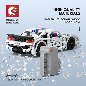 Sembo Tự Làm Giáo Dục Kit 541Pcs Khối 701513 918 Thể Thao Gạch Xe Xây Dựng Kéo Trở Lại Xây Dựng Khối Bộ Đồ Chơi Cho Các lứa tuổi 6 + - Product Image 6