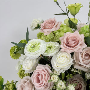 DKB - Bola de Flores de Rosa Blanca de Seda en Oferta, con Hojas Verdes de Eucalipto, para Decoración de Bodas y Eventos - Product Image 3
