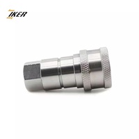 Connecteur rapide hydraulique en acier inoxydable, ensemble de raccords rapides 1/8 NPT YBS ISO 7241-B, série industrielle, remplacement HNV