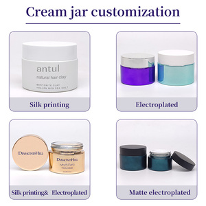 Barattolo di crema d'oro bianco di lusso 50g di vetro vuoto 50ml pompa bottiglia di lozione per la nebbia del corpo con Logo personalizzato - Product Image 5