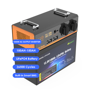 สถานีไฟฟ้าพกพา 1000W, แบตเตอรี่สำรอง Lifepo4 ความจุ 12V 100Ah 120Ah 150AH 170Ah พร้อมเครื่องกำเนิดพลังงานแสงอาทิตย์ 1Kw - Product Image 1