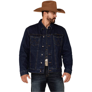 Chaquetas de mezclilla 100% algodón para hombre, casuales, de color sólido, clásicas, vintage, deslavadas, unisex, con logotipos personalizados. - Product Image 2
