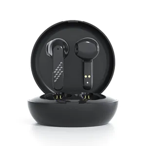 Earbud nirkabel bertatah berlian, headphone Bluetooth 5.3, earbud in-Ear dengan casing pengisi daya nirkabel