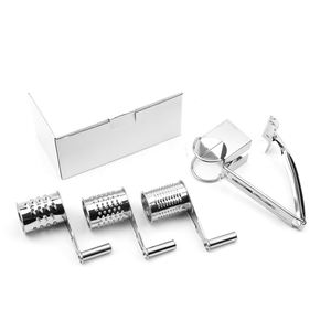 Râpe à fromage en acier inoxydable, râpe rotative à manivelle pour fromage, chocolat, légumes, outil de cuisine 20 x 8,1 x 5,2 cm - Product Image 5