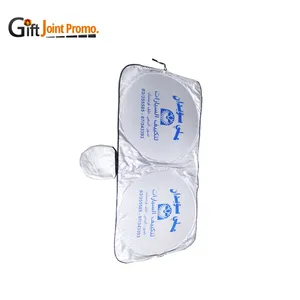<span class=keywords><strong>Grand</strong></span> pare-soleil en Polyester bon marché, impression de LOGO, pare-soleil pliant automatique, pare-soleil avant de voiture - Product Image 5