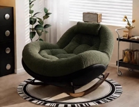 Nouveau fauteuil à bascule relaxant pour adulte, canapé de loisirs individuel pour balcon et salon, chaise à bascule réglable pour dormir et se reposer