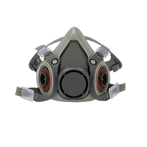 Respirator setengah wajah 6200 ringan dengan filter ganda-masker silikon Anti kabut untuk perlindungan kimia - Product Image 3