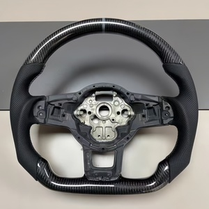 La marque 12 heures en volant <span class=keywords><strong>gris</strong></span> pour Volkswagen Glotion Golf MK 7 7.5 6 GTI GTD GTE <span class=keywords><strong>R</strong></span> Pol volant en fibre de carbone - Product Image 1