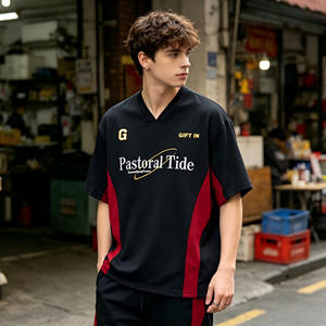 Camiseta Personalizada Transpirable de Secado Rápido con Diseño Retro, Ropa Deportiva Informal, Camiseta Deportiva, Top de Entrenamiento, ODM, OEM, MOQ, Venta al Por Mayor - Product Image 2