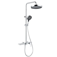 Système de douche thermostatique de luxe pour appartement intelligent, affichage numérique, mitigeur eau chaude et froide en laiton et céramique, jet de pluie doux
