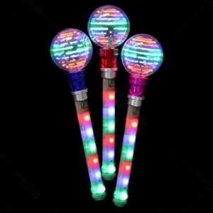 ของเล่นเรืองแสงขายส่ง ชุดคอสตูม ไฟ LED แท่งไฟกระพริบ ลูกบอลหมุนพลาสติกพร้อมไฟ LED สำหรับแต่งกายฮาโลวีน คอสเพลย์ - Product Image 4