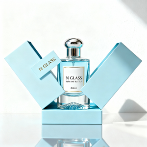 Lüks Yuvarlak Şeffaf Cam Parfüm Şişeleri 30ml 50ml 100ml Kalın Tabanlı Silindir Şeklinde Sprey Başlıklı Pompa Sprey - Product Image 1