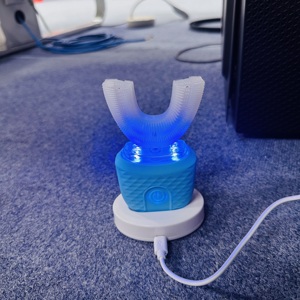 <span class=keywords><strong>Cepillo</strong></span> de Dientes Eléctrico Sónico en Forma de U con 360 Grados de Limpieza IPX7, 3 Modos de Limpieza, <span class=keywords><strong>Irrigador</strong></span> Bucal para Viajes y Hogar, Limpiador Dental Ultrasónico - Product Image 6