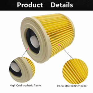 Pièces de rechange pour aspirateur à cartouche humide et sèche OEM <span class=keywords><strong>MV2</strong></span> WD2 WD3 WD 3 WD <span class=keywords><strong>2</strong></span> Filtre HEPA pour Karcher 64145520 6.414-552.0 A2004 A2204 A2656 - Product Image 4