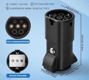 Adaptateur AOTAI Type 2 <span class=keywords><strong>V2L</strong></span> (Véhicule vers Charge) - 3 kW pour <span class=keywords><strong>MG</strong></span> <span class=keywords><strong>ZS</strong></span> <span class=keywords><strong>EV</strong></span> - Product Image 3