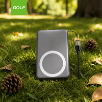Chargeur mobile magnétique mince en polymère, câble de recharge rapide numérique LCD OEM, PD 20W, batterie externe sans fil 10000mAh, vente en gros