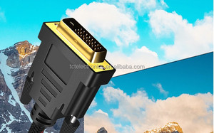 DVI cáp 24 + 1 máy tính màn hình kết nối cáp DVI tín hiệu video HD Nam đến Nam Cáp dữ liệu 1.5 mét - Product Image 2