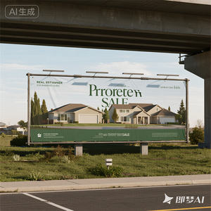 Bannière en vinyle portable, double face, imprimée UV, imperméable, légère, écologique, durable, pour la vente de biens immobiliers et de logements - Product Image 1