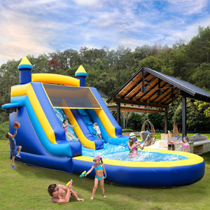 Scivolo d'Acqua Gonfiabile Commerciale con Piscina, Ideale per <span class=keywords><strong>Intrattenimento</strong></span> di <span class=keywords><strong>Adulti</strong></span> e Bambini, Perfetto per Noleggio per Feste - Product Image 1