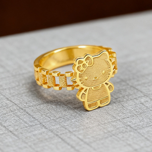 Su misura alla moda 18KGold placcato in acciaio inossidabile Cartoon FashionRing carino gioielli firmati personalizzati per le donne per il regalo - Product Image 3