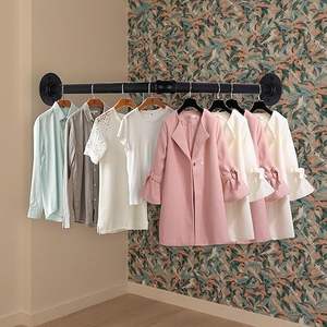 <span class=keywords><strong>Porte</strong></span>-vêtements industriel pour tuyaux <span class=keywords><strong>Porte</strong></span>-vêtements mural en fer à <span class=keywords><strong>angle</strong></span> droit avec vis Présentoir de stockage à domicile pour bricolage - Product Image 1