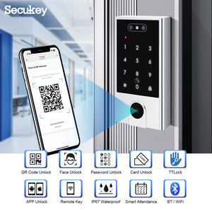 Sistema de Control de Acceso con <span class=keywords><strong>Código</strong></span> QR IP67, Teclado V5-QR TTLock, Controlador de Acceso Facial, Lector de Teclado sin Llave - Product Image 1