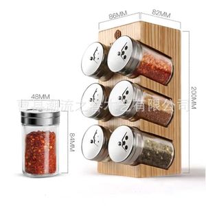 Étagère verticale créative pour pots à épices, boîte de rangement pour bouteilles d'assaisonnements et condiments, ensemble de rangement pour assaisonnements ménagers - Product Image 5