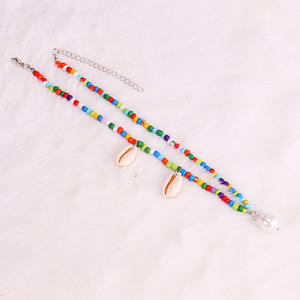 Fashion Bohemian <b>Choker</b> Necklace With Colorful Seed Beads And <b>Shell</b> Pendant For Women Party Jewelry - Product Image 3