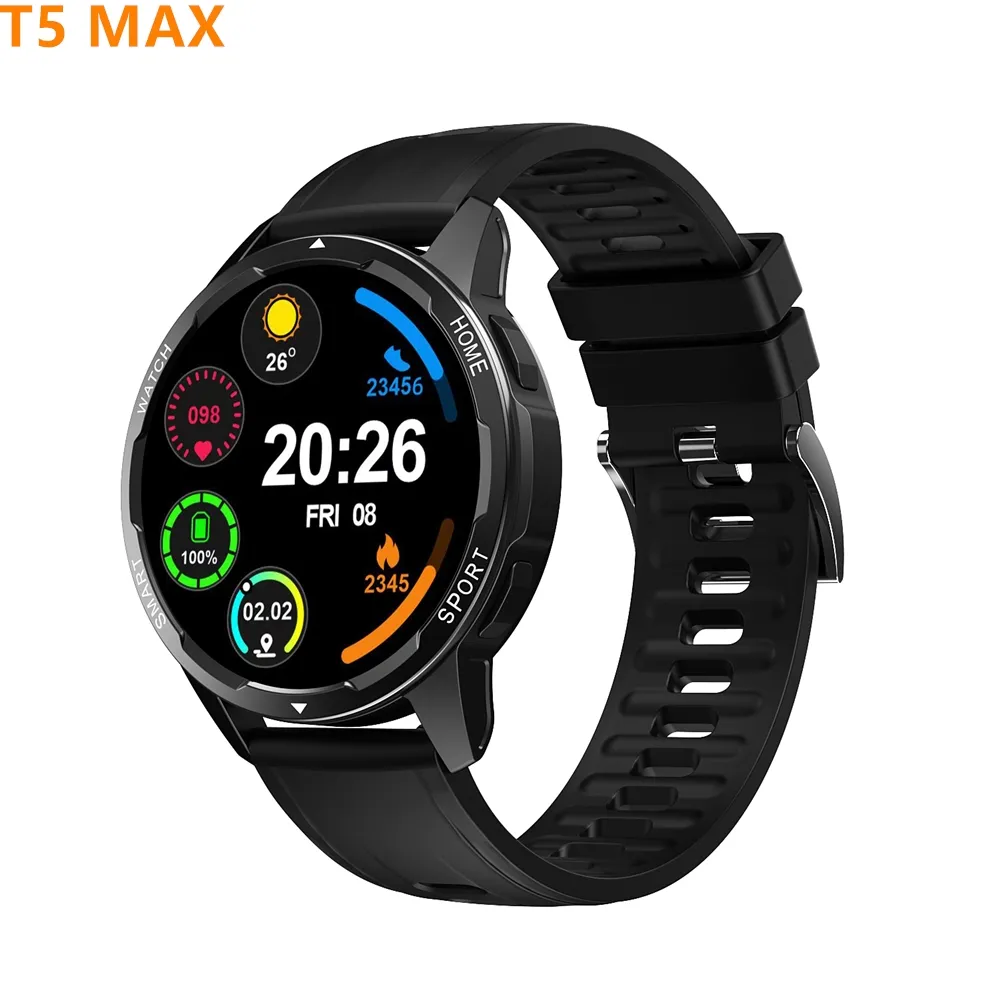 Nachrichten Active T5MAX Smartwatch dafit Fitness Tracker Herzfrequenz messer T5 MAX IP67 wasserdichte Uhr für Men Wome Smartwatch