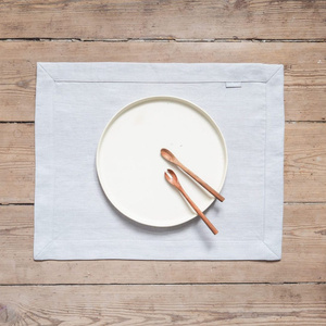 Napperons en lin épais à texture tissée dense pour les organisateurs de mariages et les repas formels - Product Image 1