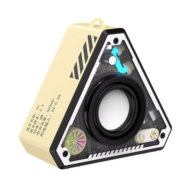 V2 New Product Ideas 2025 Portable Music Player Mini Outdoor Wireless Sound Box Super Bass Bluetooth Speaker With Rgb Lights