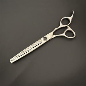 Tijeras de peluquería para mascotas, diseño de espina de pescado de acero inoxidable de 7 pulgadas, para recortar el pelo de perros, herramientas de belleza profesionales - Product Image 5