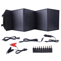 Panneau solaire jour et nuit en gros 120w plus grand rechargeable usb camping mobile chargeur pliable panneaux solaires portables pliables
