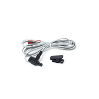 2-Pin 1,0mm Buchse auf 2,5mm Buchse Industrielle Medizinische Verzinnte Kupfer-PVC-Schnapp-Elektrodenkabel mit Clip