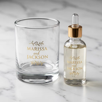 Étiquette d'emballage personnalisée de luxe pour mariage, faite à la main, pour bouteille ou pot, avec dorure à chaud, de haute qualité, autocollante, vente en gros