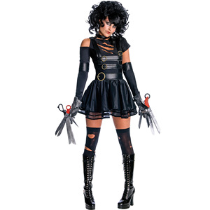 Vestido de Cosplay de Halloween, trajes de Edward, vestido gótico, disfraces de película de Edward <span class=keywords><strong>Scissorhands</strong></span> con accesorios - Product Image 1