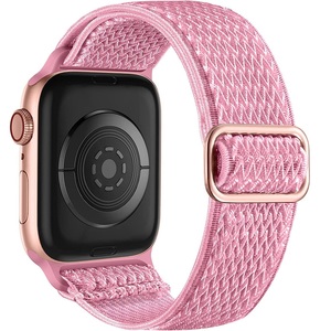 Correa de reloj elástica de nailon, para <span class=keywords><strong>Apple</strong></span> <span class=keywords><strong>Watch</strong></span> Series 1-10, <span class=keywords><strong>SE</strong></span>, Ultra 38/40/41/42/<span class=keywords><strong>44</strong></span>/45/46/49mm, correa de repuesto ajustable - Product Image 1